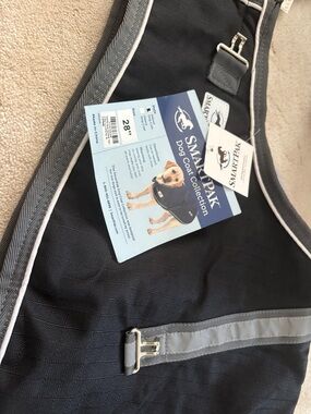 SmartPak Black & Gray Dog Coat (28")